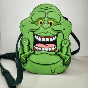 Loungefly Ghostbusters Slimer Green Convertible Backpack Crossbody Bag